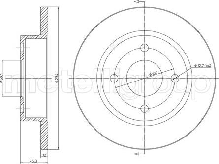 Fri.Tech. BD0138 - Brake Disc autospares.lv