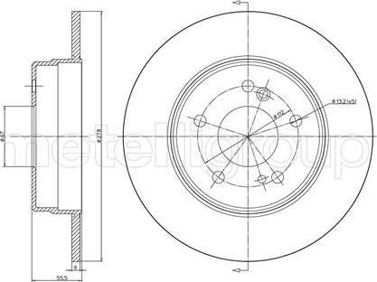 Fri.Tech. BD0133 - Brake Disc autospares.lv