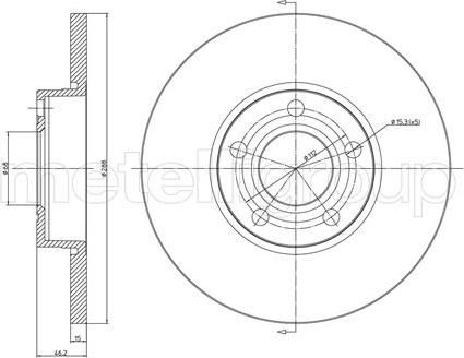 Fri.Tech. BD0137 - Brake Disc autospares.lv