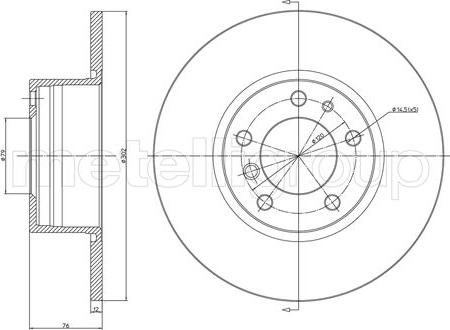 Fri.Tech. BD0124 - Brake Disc autospares.lv