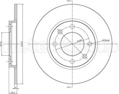 Fri.Tech. BD0175 - Brake Disc autospares.lv