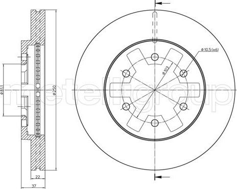 Fri.Tech. BD0896 - Brake Disc autospares.lv