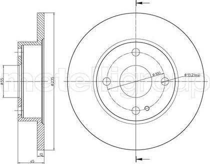 Fri.Tech. BD0844 - Brake Disc autospares.lv