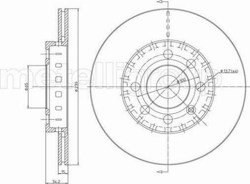 Fri.Tech. BD0801 - Brake Disc autospares.lv