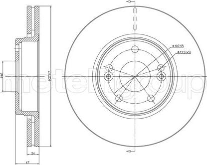 Fri.Tech. BD0814 - Brake Disc autospares.lv