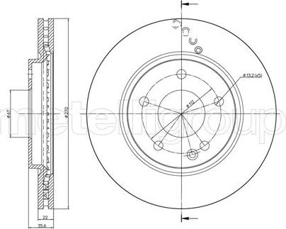 Fri.Tech. BD0811 - Brake Disc autospares.lv