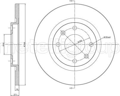 Fri.Tech. BD0835 - Brake Disc autospares.lv