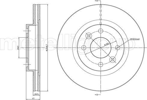 Fri.Tech. BD0836 - Brake Disc autospares.lv