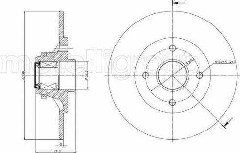 Fri.Tech. BD0830 - Brake Disc autospares.lv