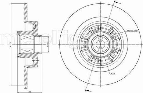 Fri.Tech. BD0832 - Brake Disc autospares.lv