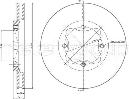 Fri.Tech. BD0355 - Brake Disc autospares.lv