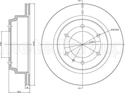 Fri.Tech. BD0360 - Brake Disc autospares.lv