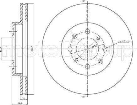 Fri.Tech. BD0300 - Brake Disc autospares.lv