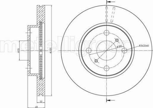 Fri.Tech. BD0303 - Brake Disc autospares.lv