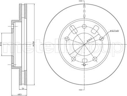 Fri.Tech. BD0302 - Brake Disc autospares.lv