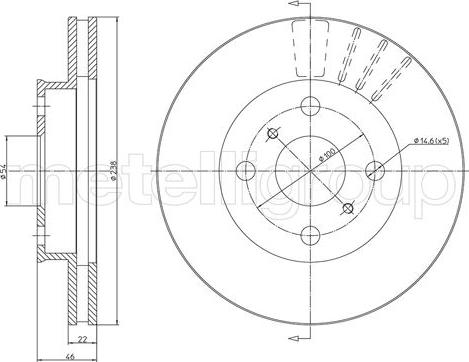 Fri.Tech. BD0384 - Brake Disc autospares.lv