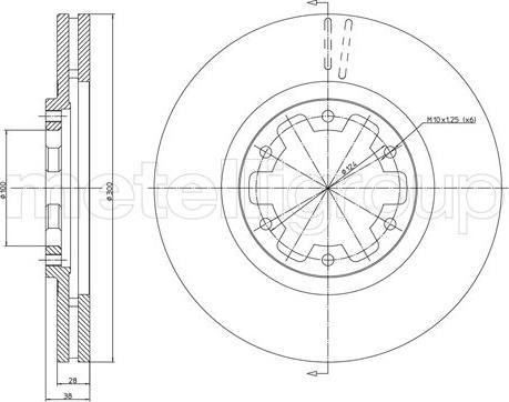 Fri.Tech. BD0382 - Brake Disc autospares.lv