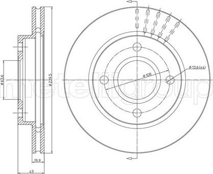 Fri.Tech. BD0246 - Brake Disc autospares.lv