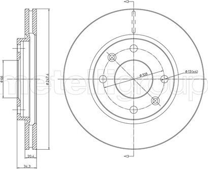 Fri.Tech. BD0256 - Brake Disc autospares.lv