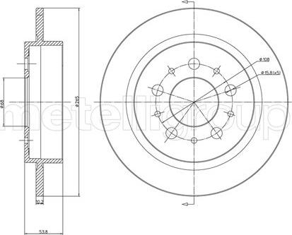 Fri.Tech. BD0207 - Brake Disc autospares.lv