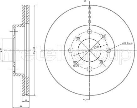 Fri.Tech. BD0236 - Brake Disc autospares.lv