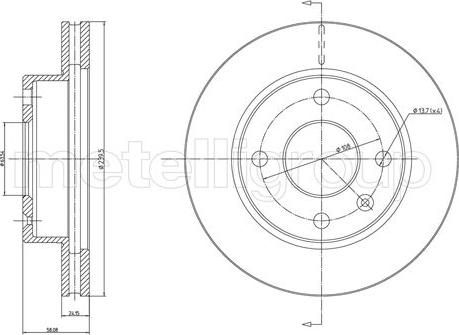 Fri.Tech. BD0238 - Brake Disc autospares.lv