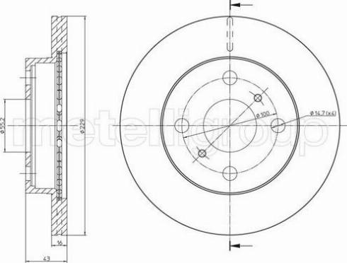 Fri.Tech. BD0792 - Brake Disc autospares.lv