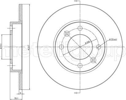 Fri.Tech. BD0700 - Brake Disc autospares.lv