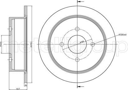 Fri.Tech. BD0708 - Brake Disc autospares.lv