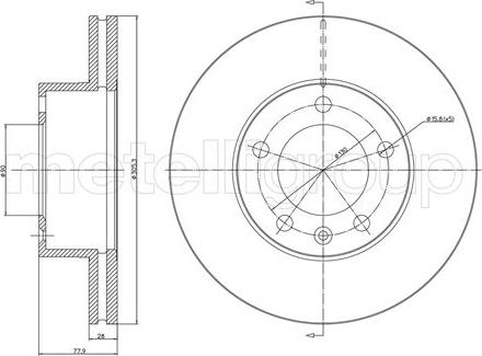 Fri.Tech. BD0736 - Brake Disc autospares.lv