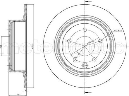 Fri.Tech. BD1499 - Brake Disc autospares.lv