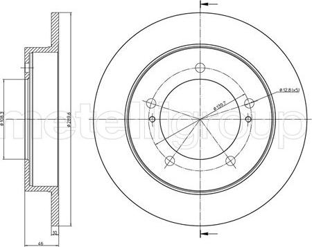 Fri.Tech. BD1498 - Brake Disc autospares.lv