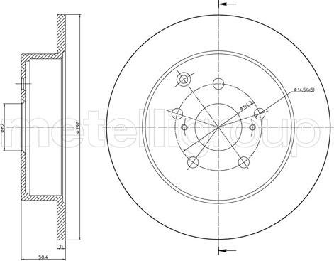 Fri.Tech. BD1442 - Brake Disc autospares.lv