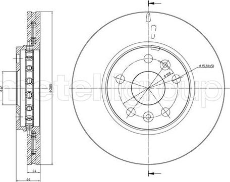 Fri.Tech. BD1458 - Brake Disc autospares.lv