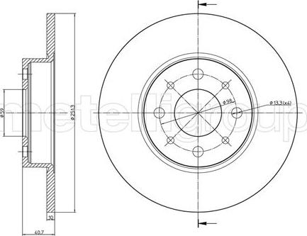 Fri.Tech. BD1466 - Brake Disc autospares.lv