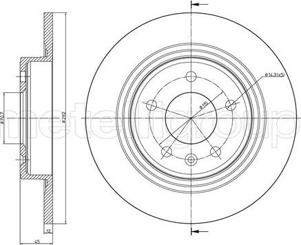 Fri.Tech. BD1400 - Brake Disc autospares.lv