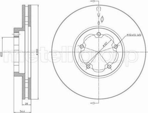 Fri.Tech. BD1488 - Brake Disc autospares.lv