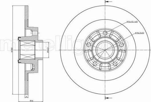 Fri.Tech. BD1430 - Brake Disc autospares.lv