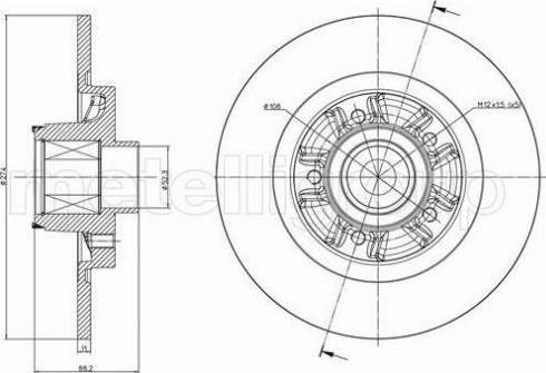 Fri.Tech. BD1428 - Brake Disc autospares.lv