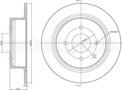 Fri.Tech. BD1500 - Brake Disc autospares.lv