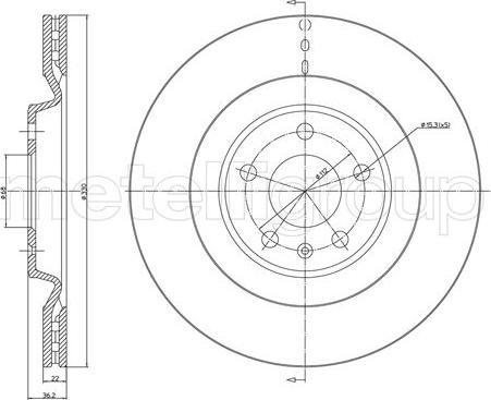 Fri.Tech. BD1644 - Brake Disc autospares.lv