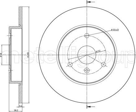 Fri.Tech. BD1609 - Brake Disc autospares.lv