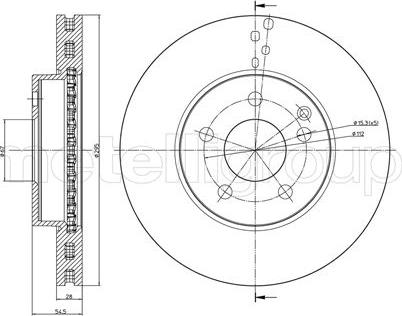 Fri.Tech. BD1600 - Brake Disc autospares.lv