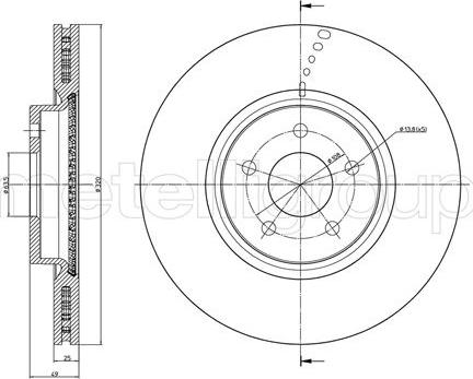 Fri.Tech. BD1681 - Brake Disc autospares.lv