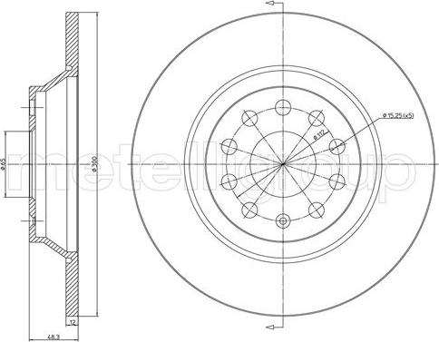 Meyle 115 523 0013/PD - Brake Disc autospares.lv