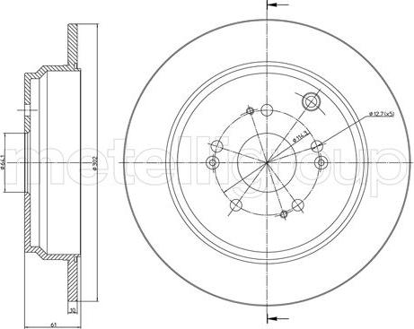 Fri.Tech. BD1624 - Brake Disc autospares.lv