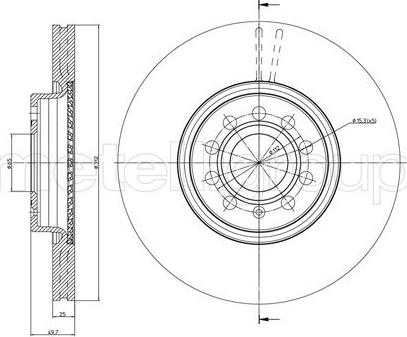 Fri.Tech. BD1069 - Brake Disc autospares.lv