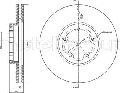 Fri.Tech. BD1006 - Brake Disc autospares.lv