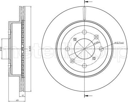 Fri.Tech. BD1086 - Brake Disc autospares.lv