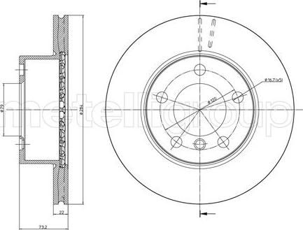 Fri.Tech. BD1071 - Brake Disc autospares.lv